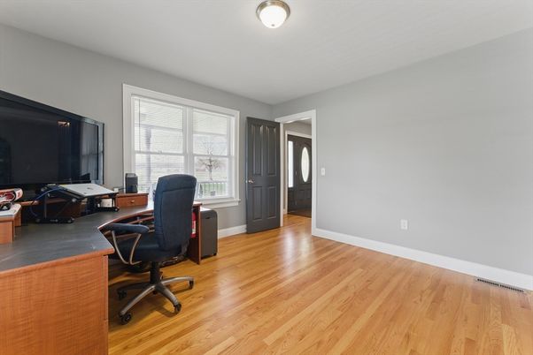 Home Office, Interior, Wood Texture Flooring