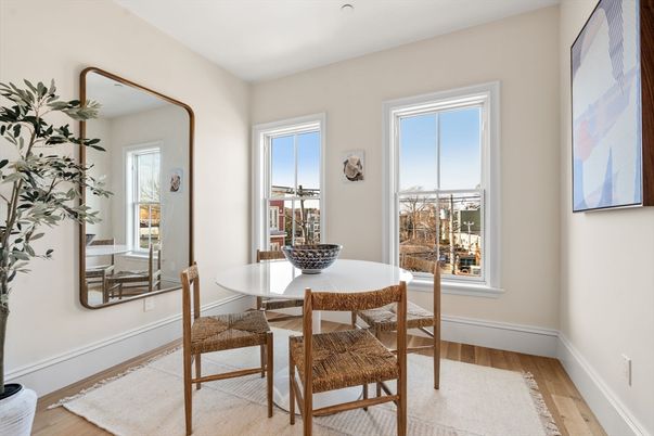 Dining room, Interior, Wood Texture Flooring