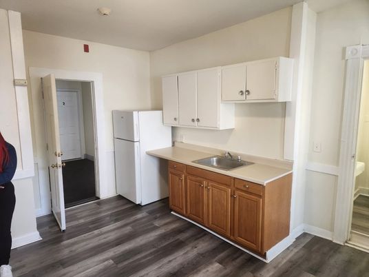 Interior, Kitchen, Wood Texture Flooring