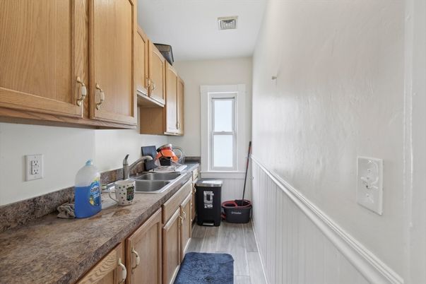 Interior, Kitchen, Wood Texture Flooring
