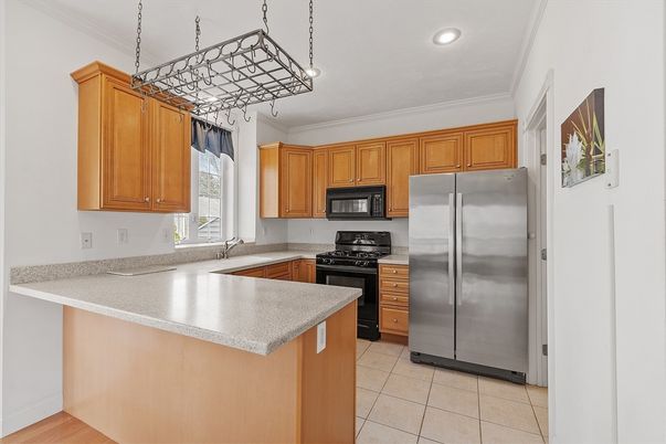 Interior, Kitchen, Pendant Lights, Recessed Lighting, Stainless Steel Appliances