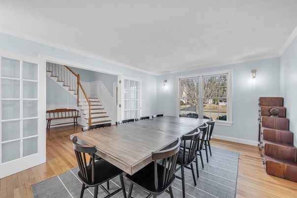 Dining room, Interior, Wood Texture Flooring