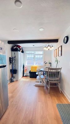 Dining room, Fitness Equipment, Interior, Recessed Lighting, Wood Texture Flooring