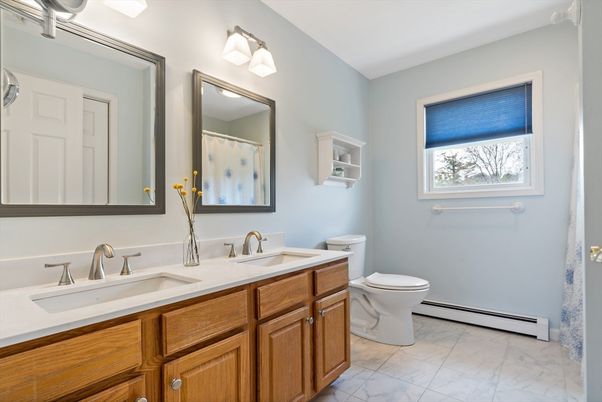 Bathroom, Dual Sink Vanities, Interior, Marble