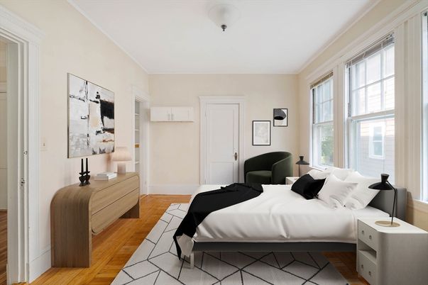 Bedroom, Interior, Wood Texture Flooring