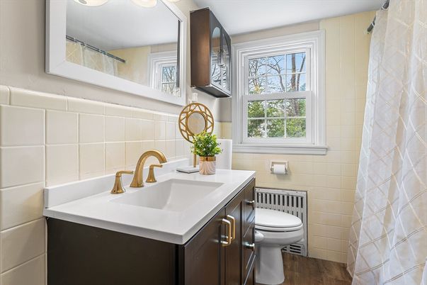 Bathroom, Interior, Wood Texture Flooring