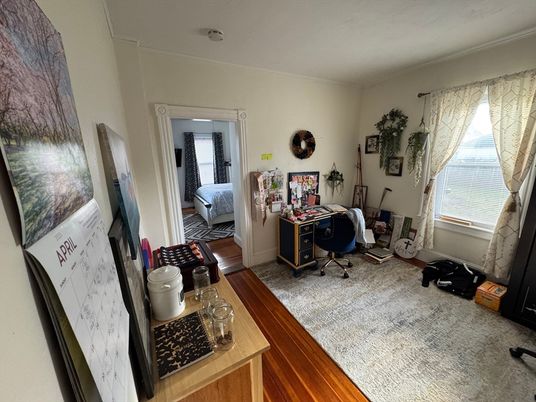 Bedroom, Home Office, Interior, Wood Texture Flooring
