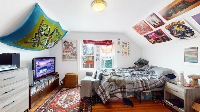 Bedroom, Interior, Wood Texture Flooring