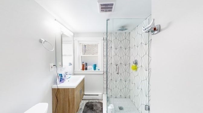 Bathroom, Glass Shower, Interior