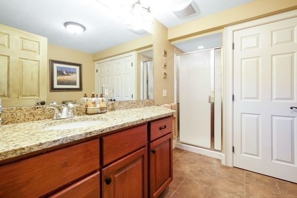 Bathroom, Dual Sink Vanities, Glass Shower, Interior