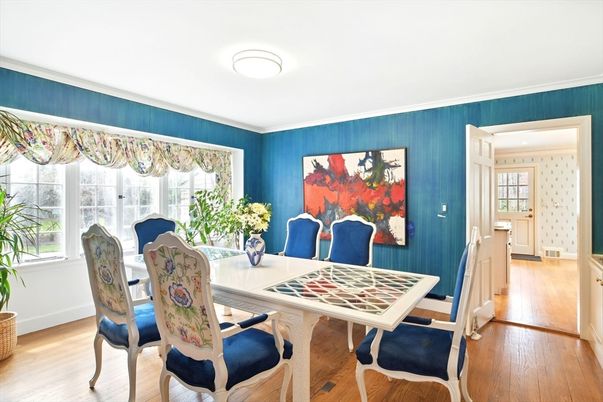 Dining room, Interior, Wood Texture Flooring