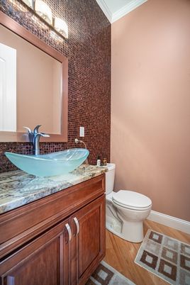 Bathroom, Interior, Wood Texture Flooring