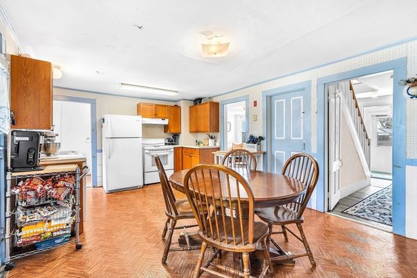 Dining room, Interior, Kitchen, Wood Texture Flooring