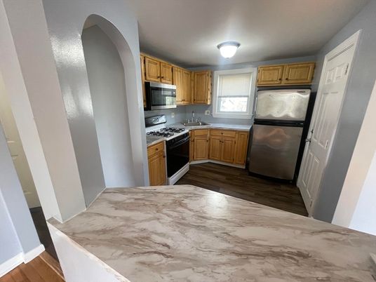 Interior, Kitchen, Wood Texture Flooring
