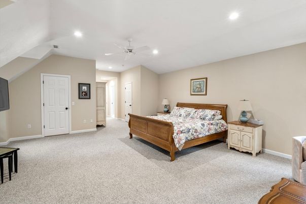Bedroom, Interior, Recessed Lighting