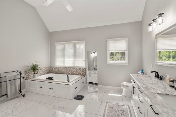 Bathroom, Dual Sink Vanities, Interior, Marble
