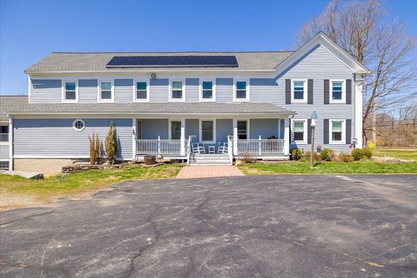 Attached, Exterior, Facade, Solar Panels, Farmhouse