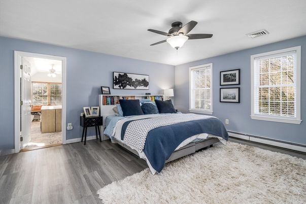 Bedroom, Interior, Wood Texture Flooring
