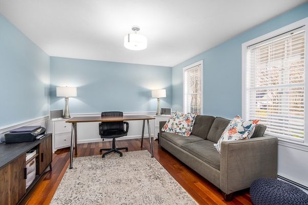 Home Office, Interior, Wood Texture Flooring