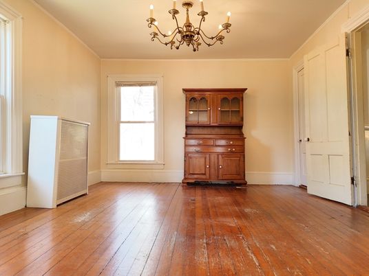 Chandelier, Empty room, Interior, Wood Texture Flooring