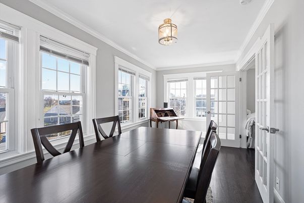 Dining room, Interior, Wood Texture Flooring