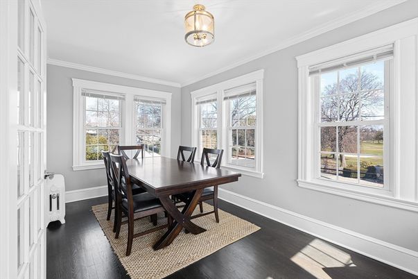 Dining room, Interior, Wood Texture Flooring