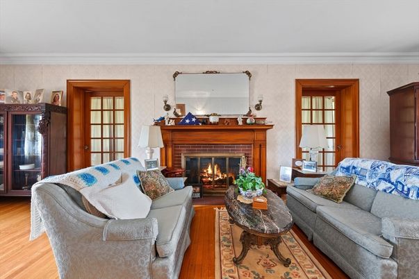 Fireplace, Interior, Living room, Wood Texture Flooring