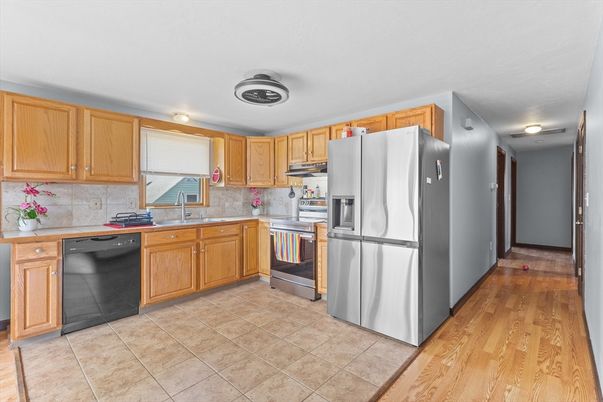 Interior, Kitchen, Wood Texture Flooring
