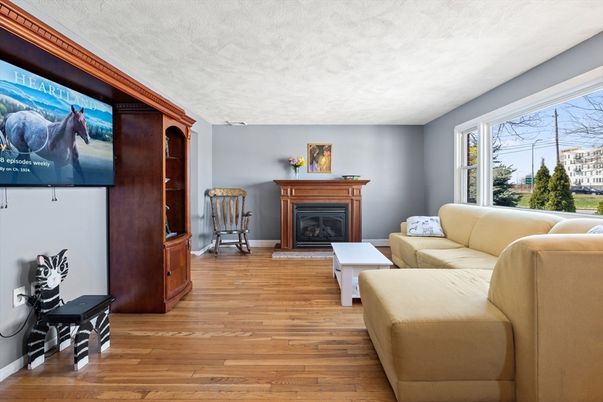 Fireplace, Interior, Living room, Wood Texture Flooring