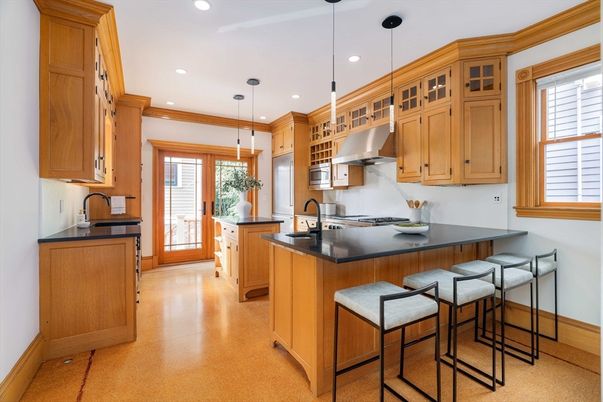Interior, Kitchen, Pendant Lights, Recessed Lighting, Stainless Steel Appliances