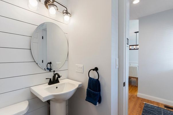 Bathroom, Interior, Wood Texture Flooring