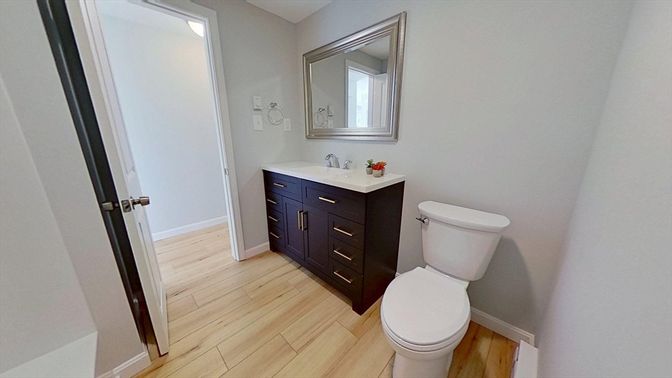 Bathroom, Interior, Wood Texture Flooring