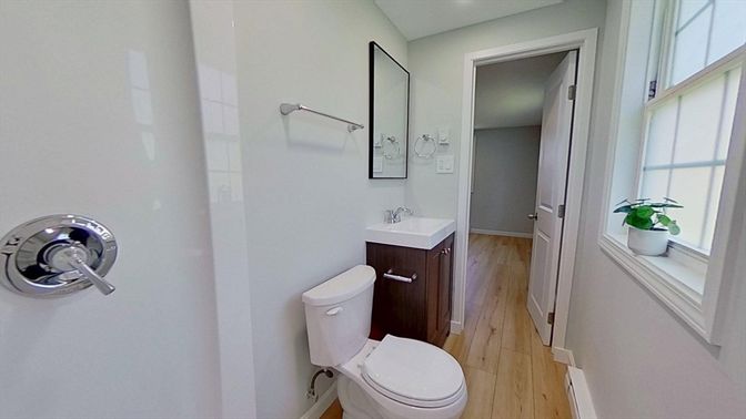 Bathroom, Interior, Wood Texture Flooring