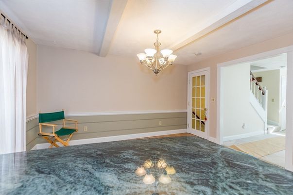 Chandelier, Empty room, Interior