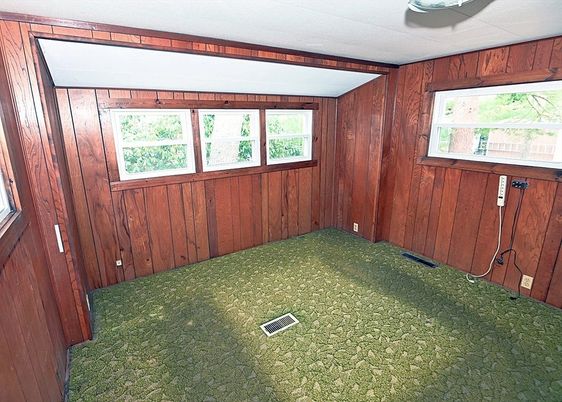 Empty room, Interior, Wooden Walls