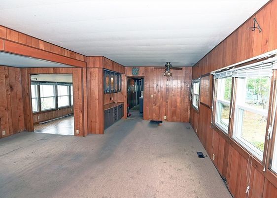 Empty room, Interior, Wooden Walls