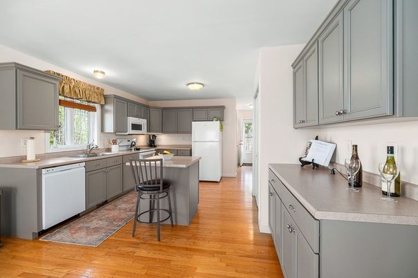Interior, Kitchen, Wood Texture Flooring