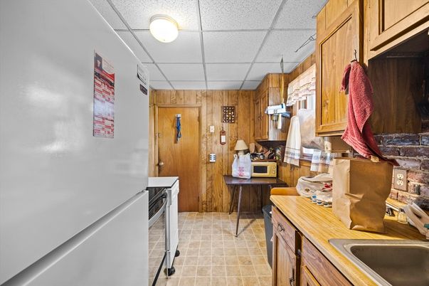 Interior, Kitchen, Wooden Walls