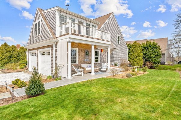 Attached, Backyard, Exterior, Facade, Cape Cod