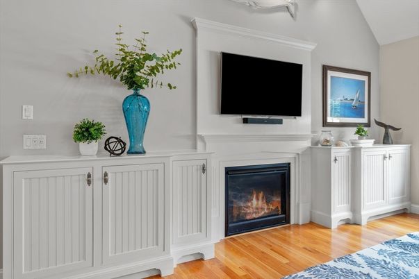 Fireplace, Interior, Wood Texture Flooring