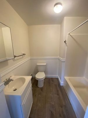 Bathroom, Interior, Wood Texture Flooring