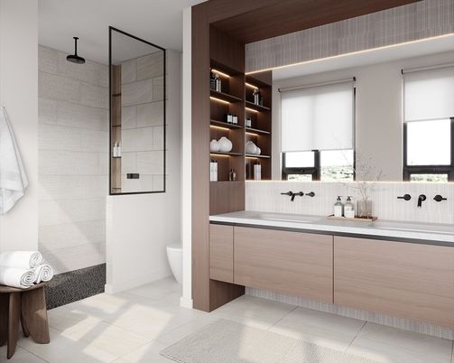 Bathroom, Dual Sink Vanities, Interior