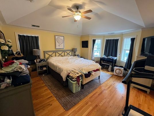 Bedroom, Interior, Wood Texture Flooring