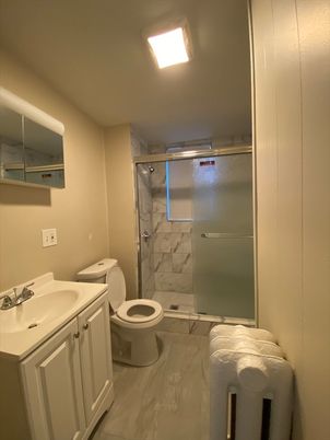Bathroom, Glass Shower, Interior, Marble, Marble Walls