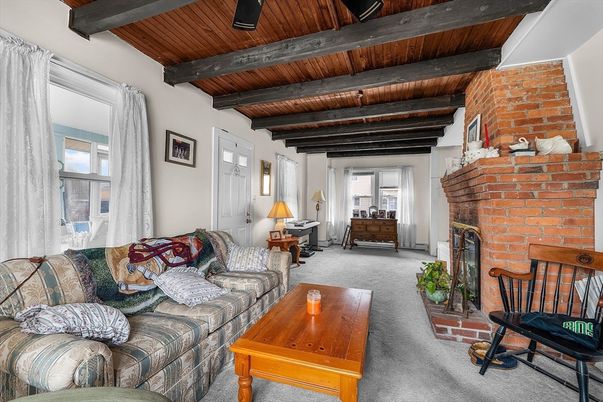 Fireplace, Interior, Living room, Stone Walls, Wooden Beams, Wooden Ceilings