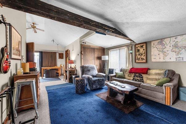 Interior, Living room, Wooden Beams