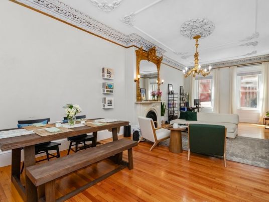 Chandelier, Dining room, Fireplace, Interior, Living room, Wood Texture Flooring