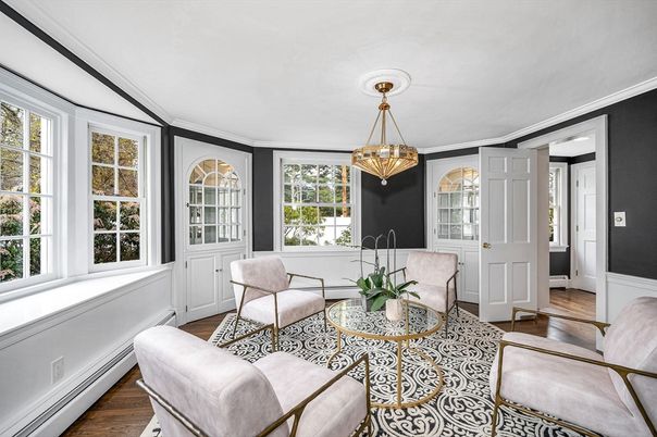 Chandelier, Interior, Wood Texture Flooring