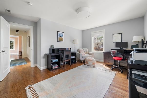 Home Office, Interior, Wood Texture Flooring