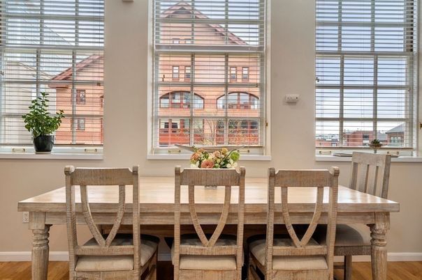 Dining room, Interior, Wood Texture Flooring